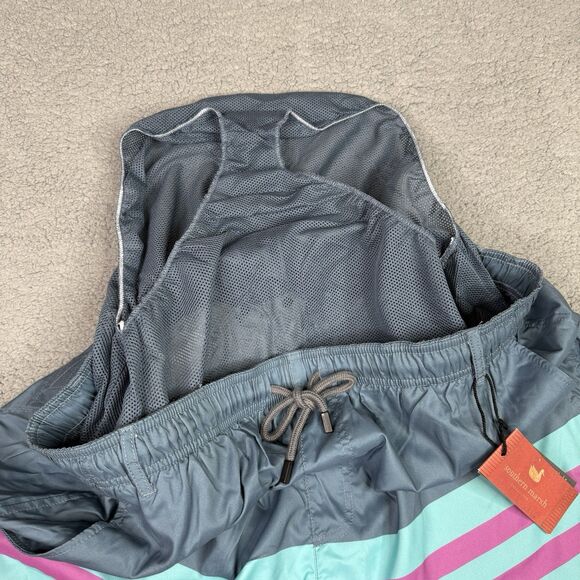 Southern Marsh Swim Trunks Mens 2XL Slate Harbor Barcelona Lines Mesh Lined NWT - Picture 9 of 13